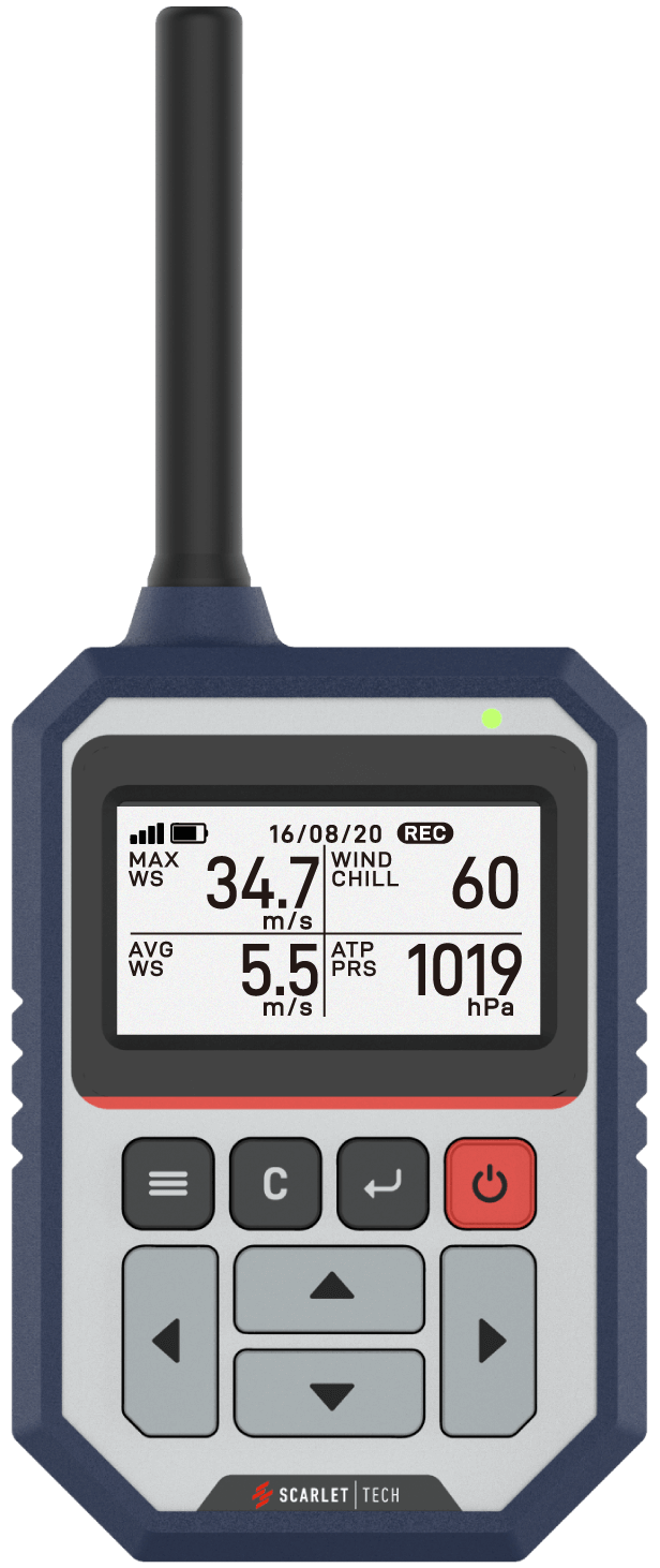 Scarlet Scarlet WR-3 Plus Long Range Wireless Crane Anemometers Safety  Equipment Crane Part for Sale