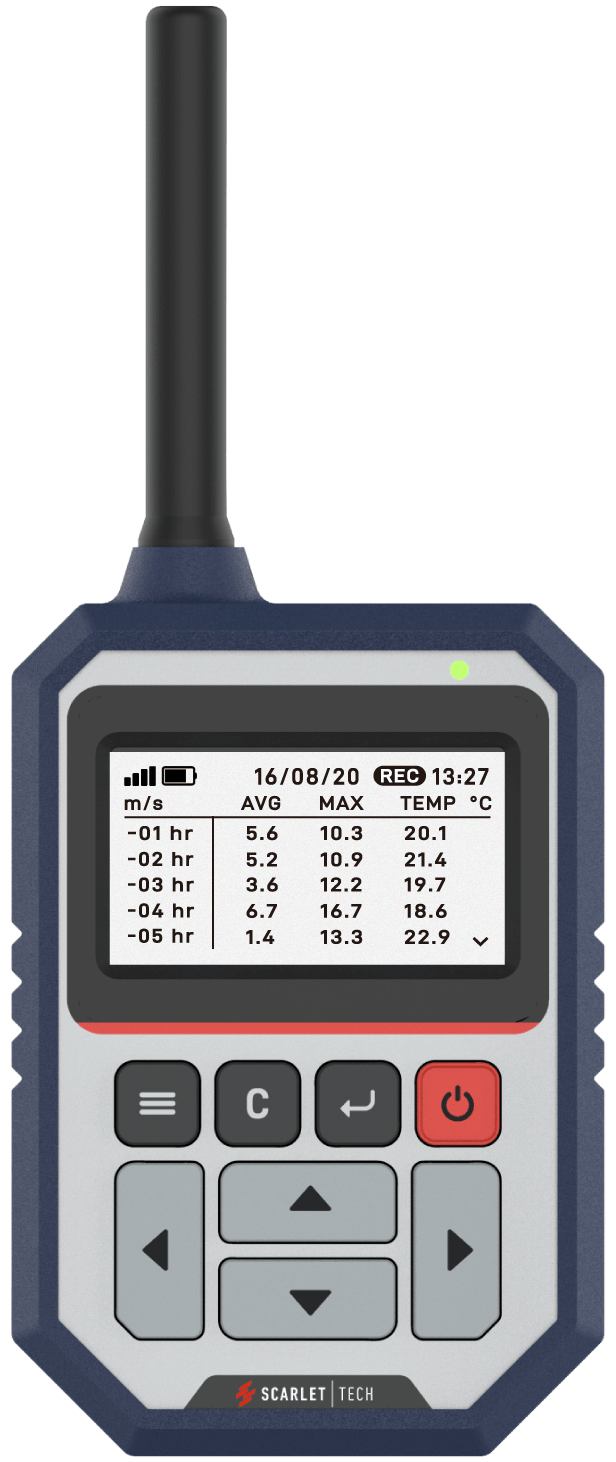 Wireless Anemometer WR-3 for Crane and Lift Safety