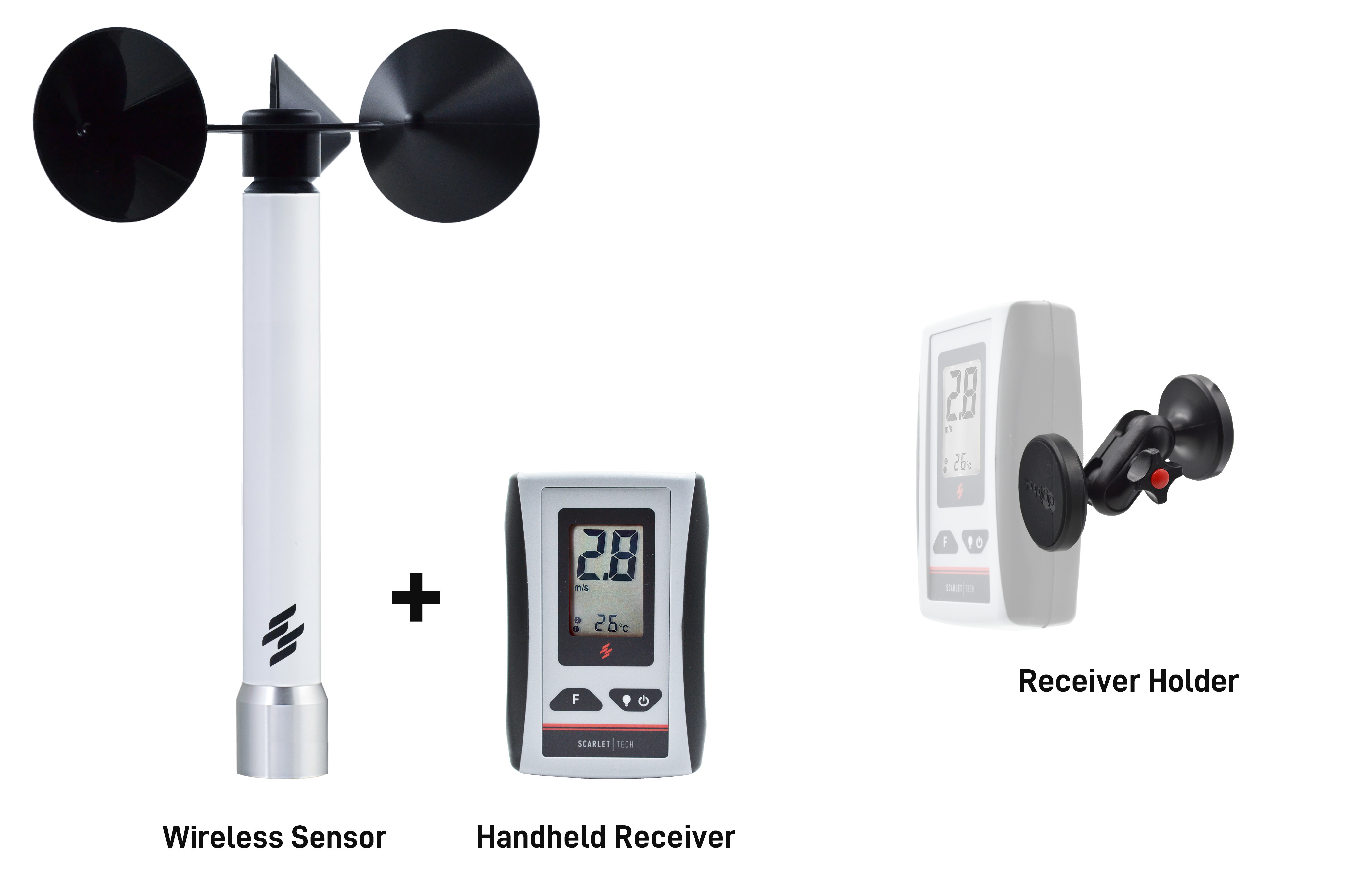 Wireless Anemometer WR3 for Crane and Lift Safety Scarlet Tech