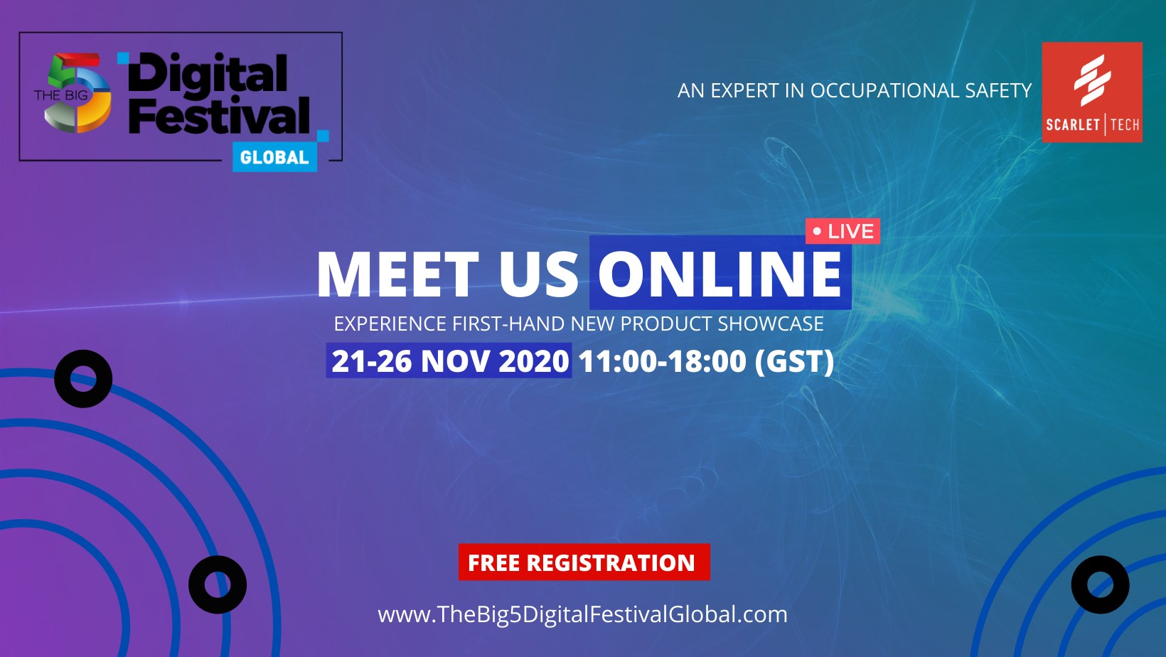 Meet Scarlet Tech at Big 5 Digital Festival