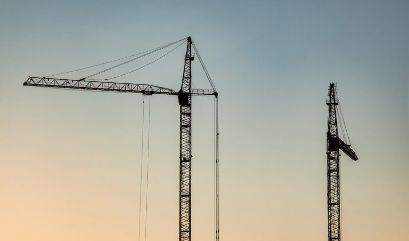 Construction-crane-working-on-the-construction-site
