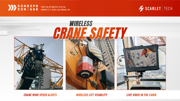 Scarlet Tech to Launch New Wireless Crane Safety Solutions at CONEXPO-CON/AGG 2026