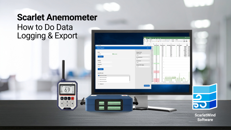 Scarlet Anemometer Guide: How to do Data Logging and Data Export?