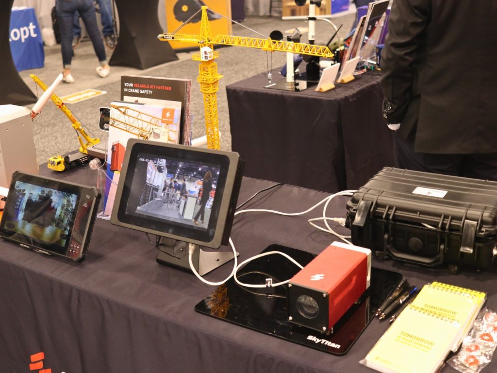 Live demonstration of the wireless crane camera system.