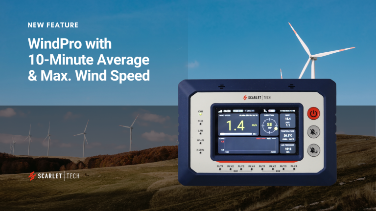 10-Minute Avg & Max Wind Speed: New WindPro Feature for Industrial Wind Monitoring