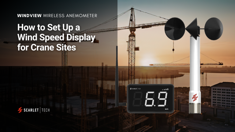 How to Set Up a Wind Speed Display for Crane Sites